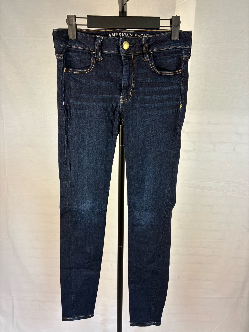 AE American Eagle Outfitters Super Super Stretch Jeggings in Dark Wash 6